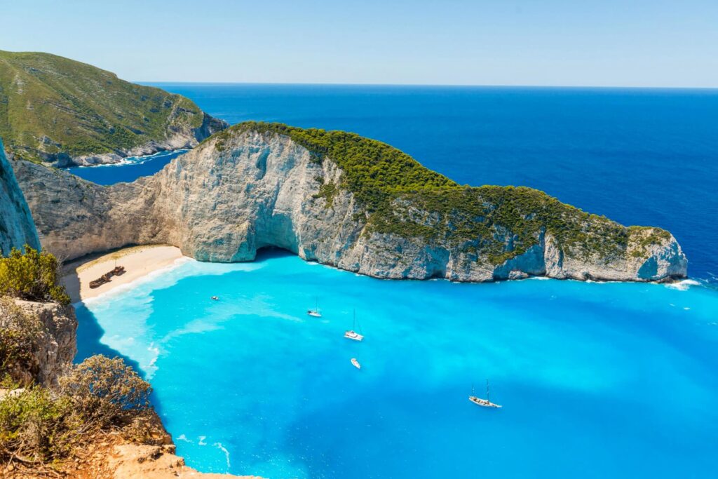 A photo of a beach Island in Greece