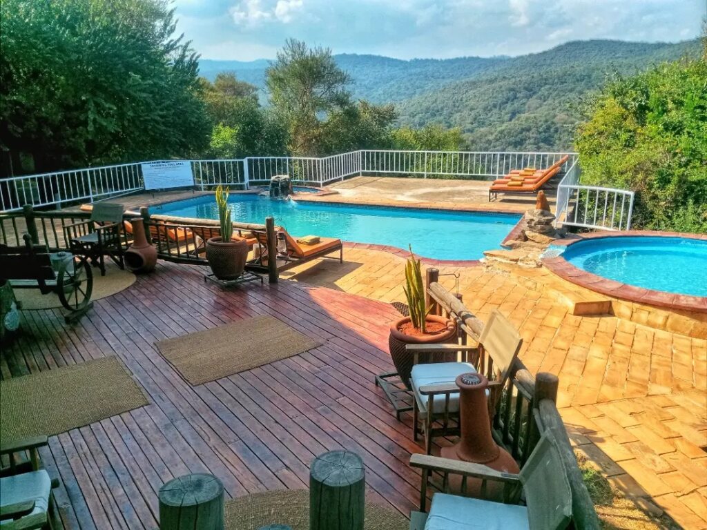 the pools at Ngorongoro Forest Tented Lodge