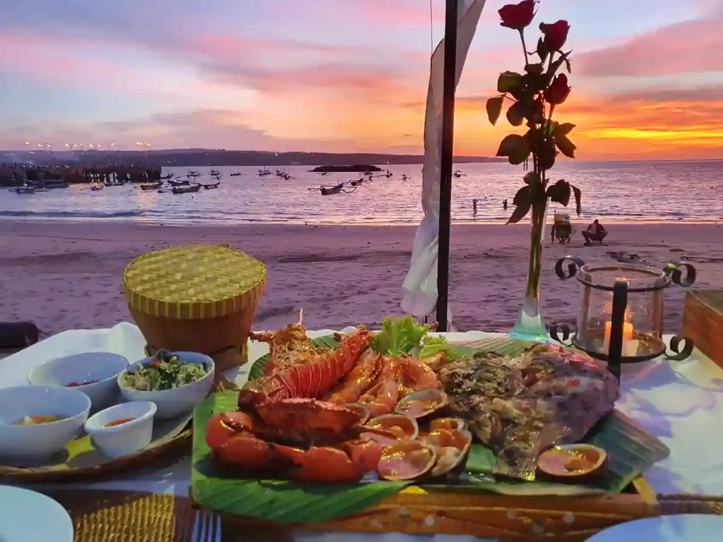 Jimbaran Beach dinner