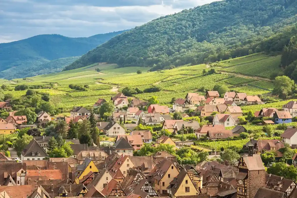 Riquewihr old town in Alsace