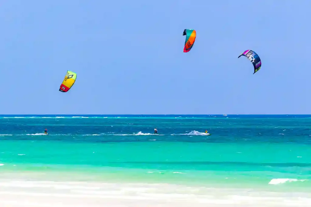 Diani kite surfing